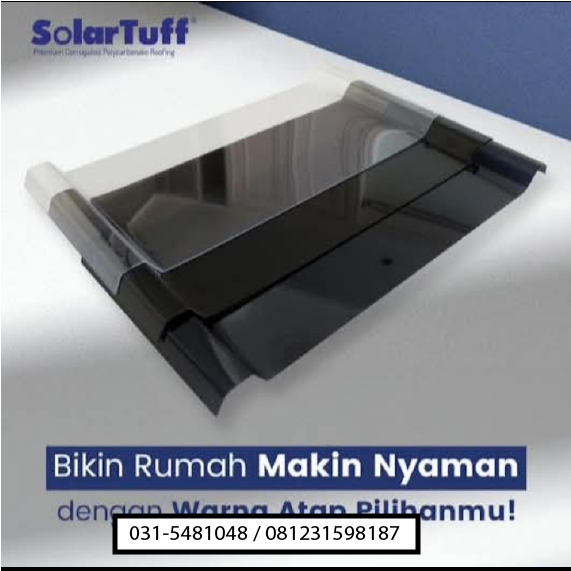Jual atap Solartuff Custom Glaze surabaya1